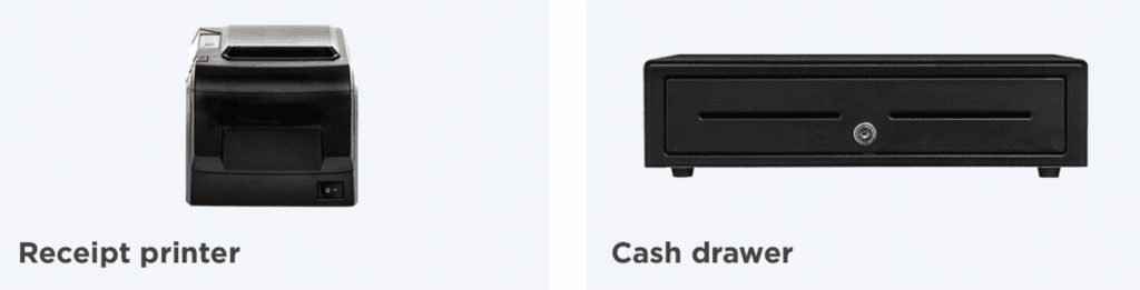 Printer & cash drawer 