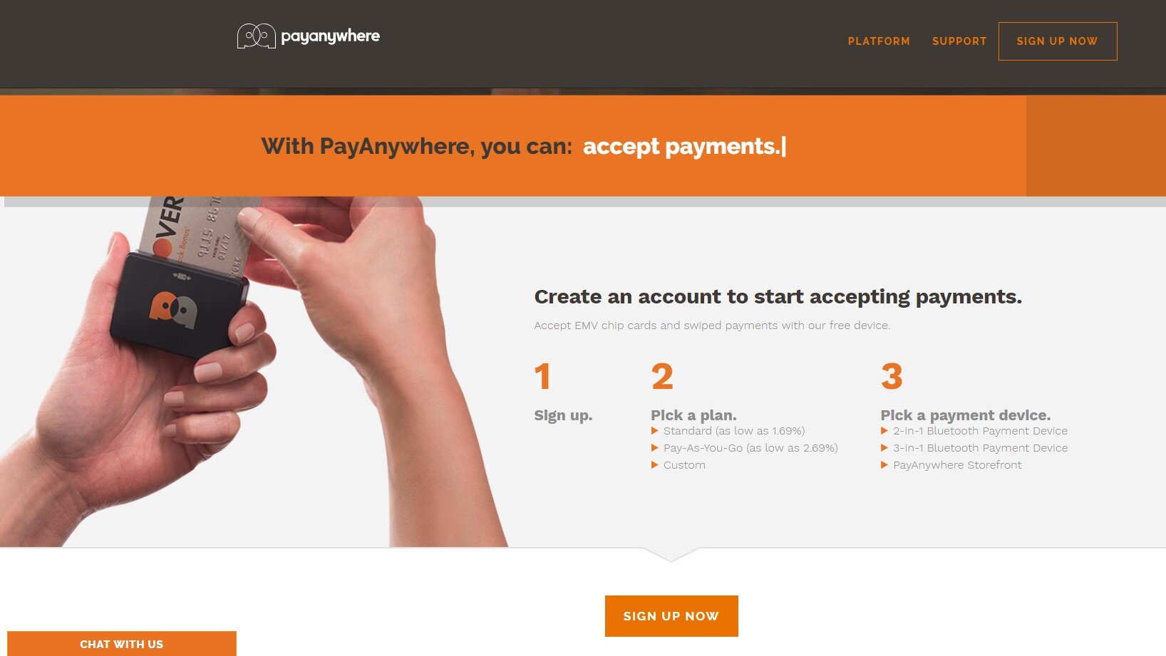 Smartphone Credit Card Reader by Payanywhere