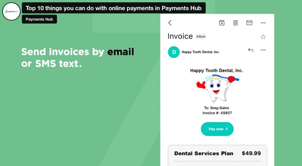 Happy Tooth Dental Invoice