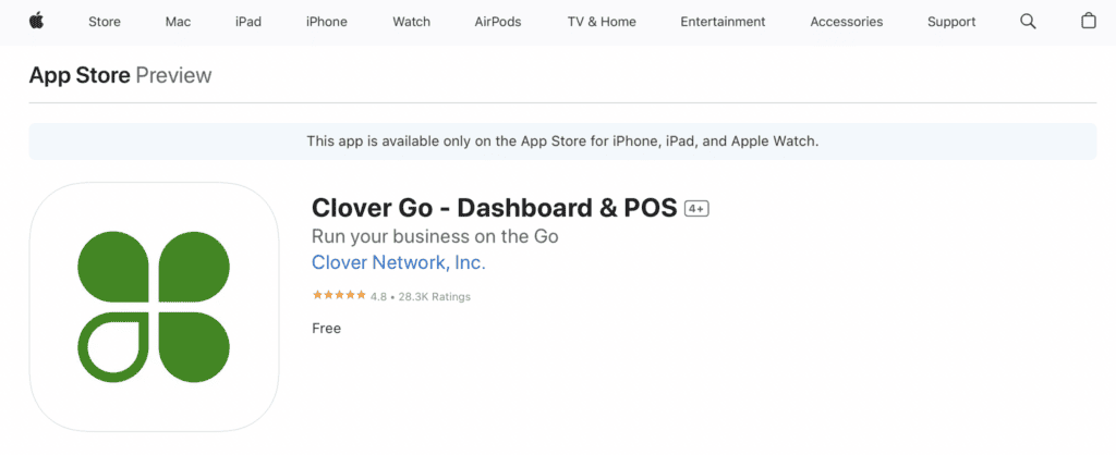 Clover POS App Reviews