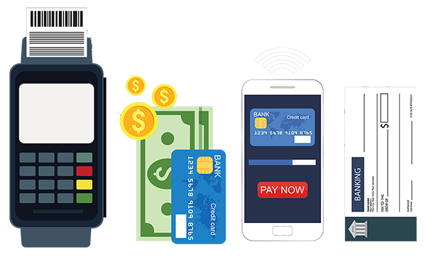 multiple forms of payments card terminals