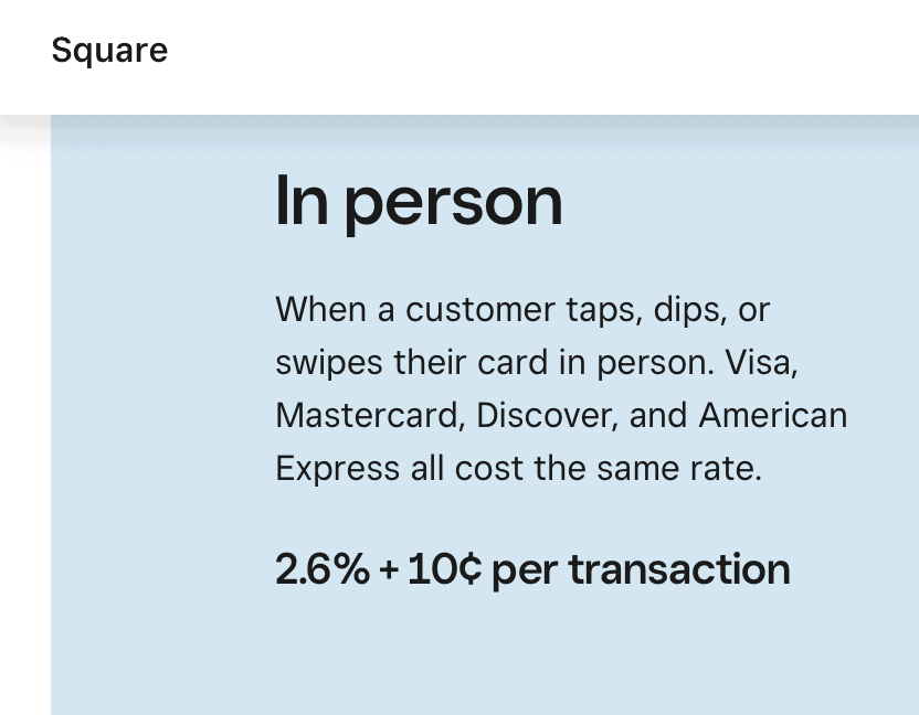 Square Vs Clover Card Processing Rates