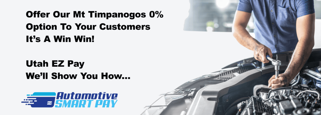 Automotive SmartPay Banner Mt Timpanogos 0% Dual Pricing Repair Mechanic Card Processing