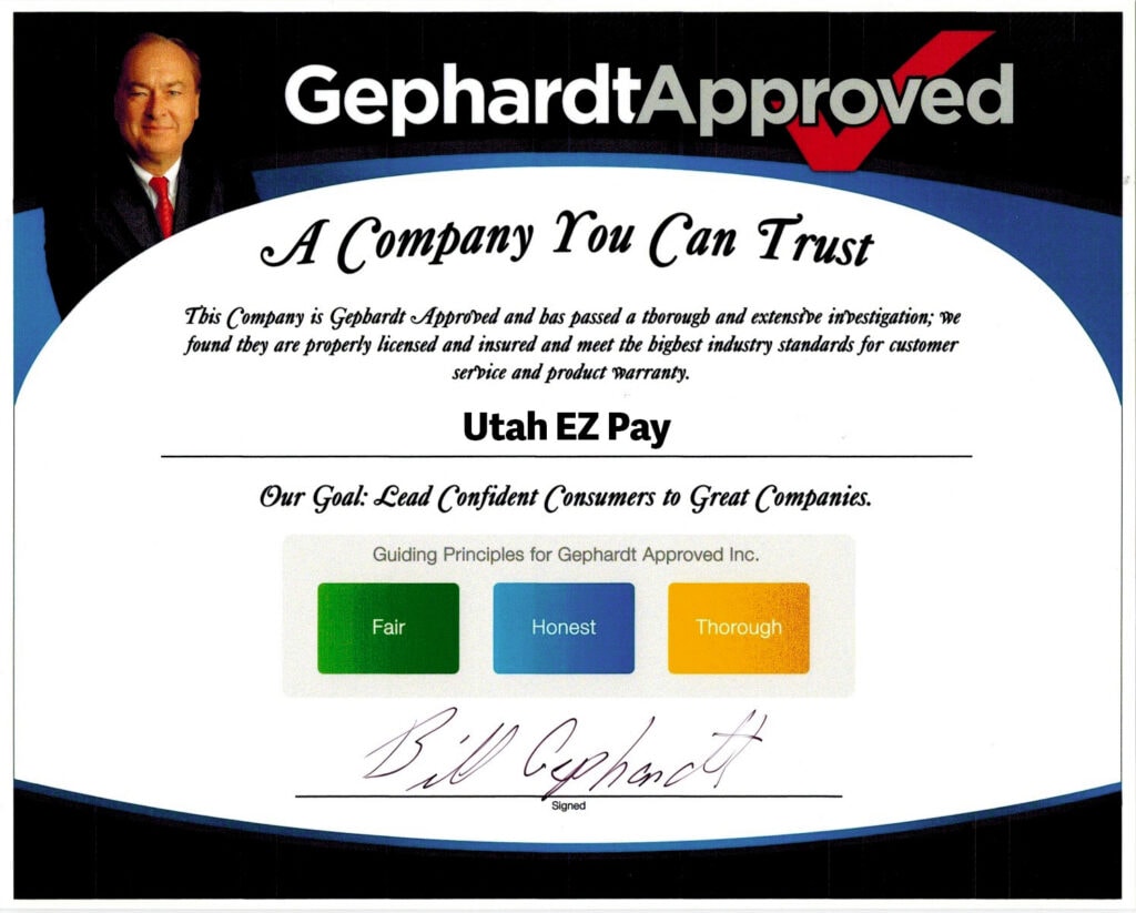 Gephardt Approved Utah EZ Pay