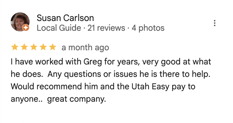 Utah EZ Pay review Salt Lake Susan Merchant Services