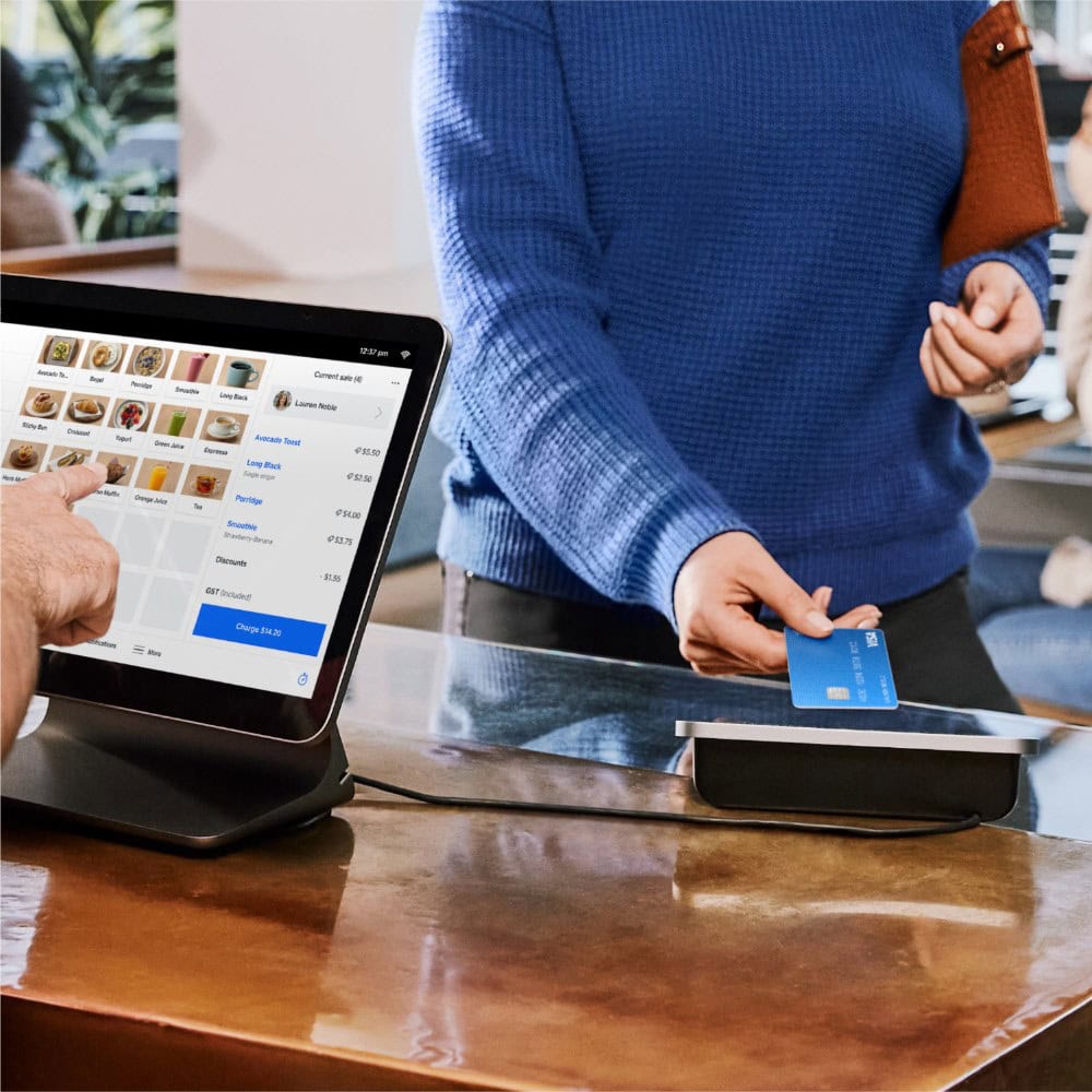 Image of a Square Register POS for Salt Lake City Utah Restaurants