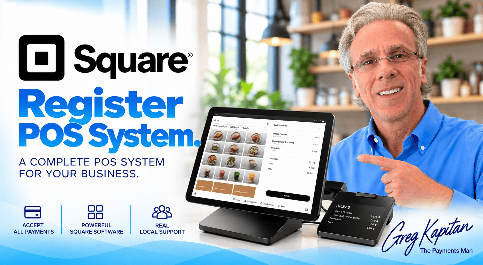 Square Register from Utah EZ Pay Salt Lake City with Greg Kapitan the Payments Man