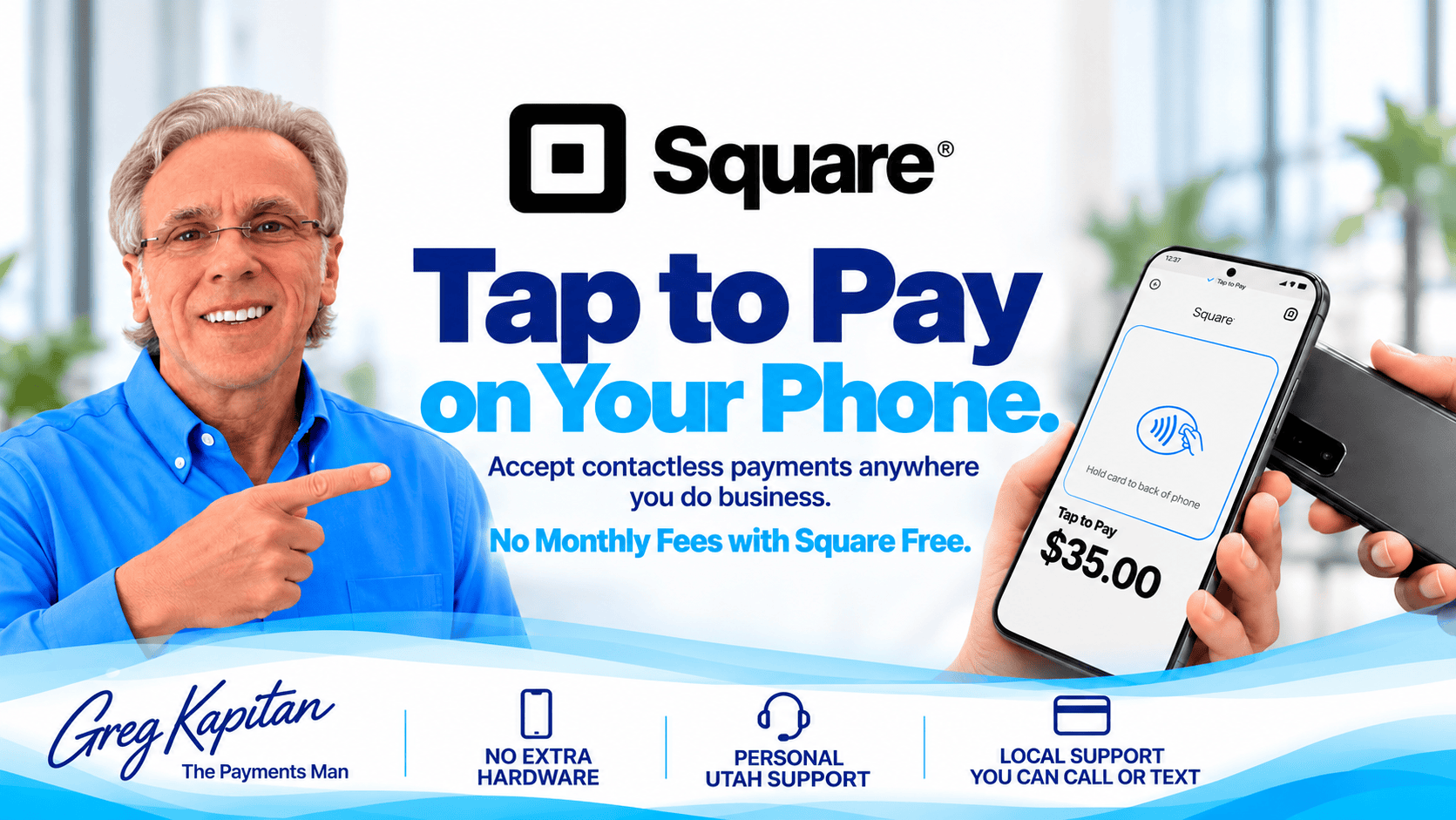 Image of Square Tap to Pay from Utah EZ Pay