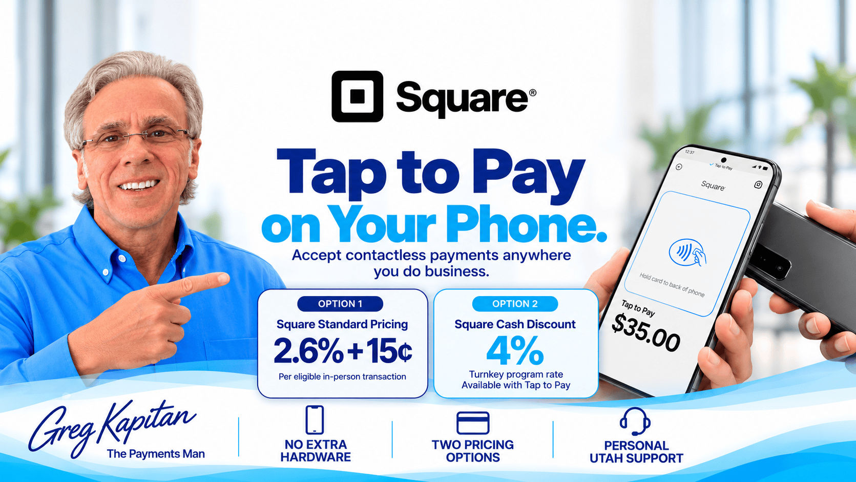 Image of Square Tap to Pay from Utah EZ Pay
